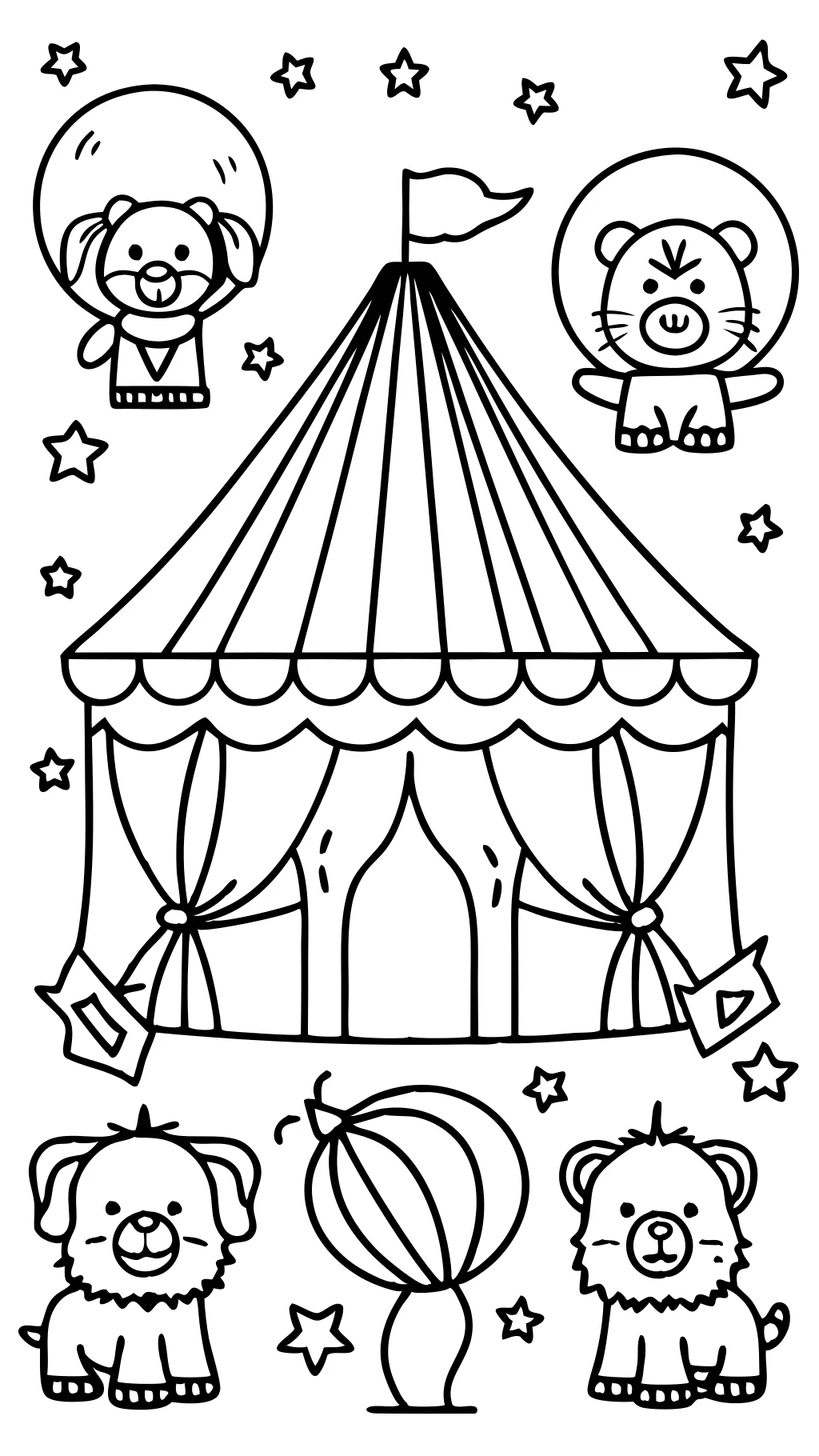 circus coloring pages